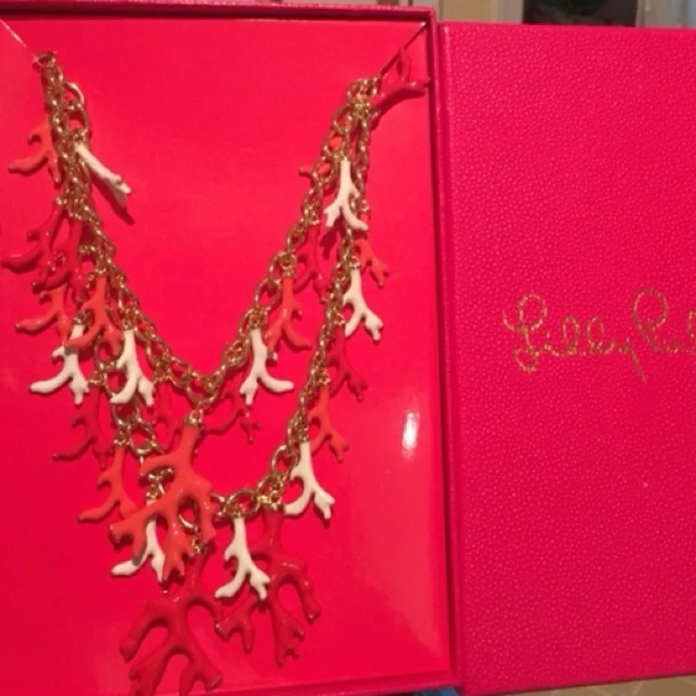 Price Drop Today Only 🎈Gold and Orange Coral Necklace